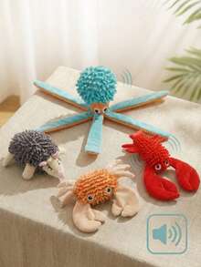 PETSIN Funny And Cute Plush Dog Toys With Various Animal Shapes, Including BB Barking Sounds And Interactive Play For Dogs - Multicolor - View 1