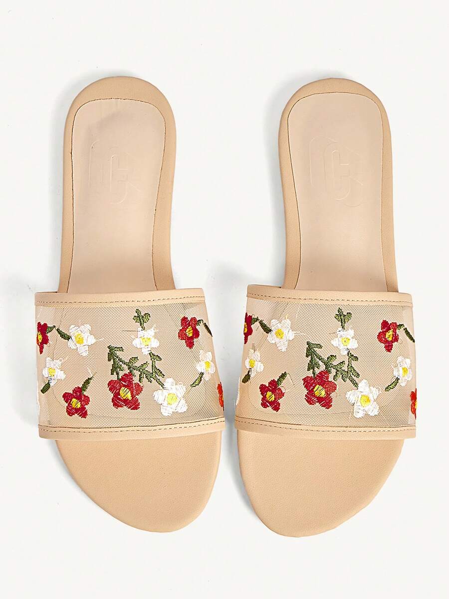 CUCCOO CHICEST Women's Versatile Fashion Slip-On Flat Sandals - Khaki - View 1