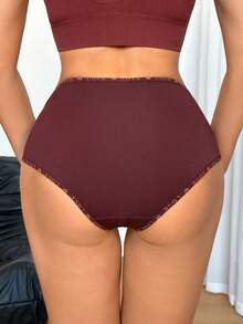 NudeFit 6pcs Multicolor Letter Print High Waist Shaping Briefs For Women - Multicolor - View 6