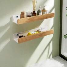 Kệ đựng đồ nhà tắm LINKOOL bằng gỗ, kệ treo tường không cần khoan, giá đựng gia vị, kệ đựng đồ trong phòng tắm, kệ sắp xếp đồ dùng phòng tắm, kệ góc bằng gỗ nguyên khối, giá đựng dầu gội đầu treo tường, kệ bếp, kệ treo tường phòng tắm không cần khoan, giá đựng đồ, kệ nổi treo tường cho phòng khách, kệ không cần khoan, phụ kiện phòng tắm, trang trí phòng tắm. - Nhiều màu - Xem 5