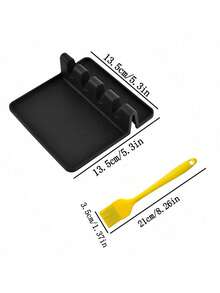 Silicone Kitchen Utensil Holder With Drip Tray - Heat-Resistant Spoon Rest For Stovetop, Countertop, Holds Ladles & Cooking Tools - Multicolor - View 10