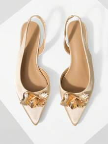 Mnmlis Women Flats - Apricot - View 2