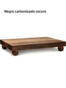 1PC Farmhouse Wooden Riser Stand For Kitchen Bathroom Counter Table Decor Rustic Desktop Wood Shelf Set Multi Use Shelf For Plants Candles Vase Organizer Home Decoration Fall Harvest Party Wedding Centerpiece Decor - one size fits all - View 9