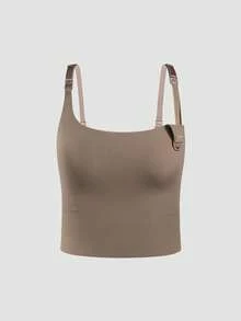 Moonlight&Mama 2026 Hot Selling Women's Comfortable Minimalist Solid Color Maternity & Nursing Bra, High Quality High Cost-Effective 1pc - Coffee Brown - View 4