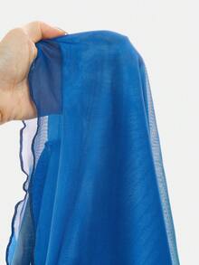 SHEIN Tween Girl Fashionable Elegant Ombre Blue Strapless Dress - Blue - View 9