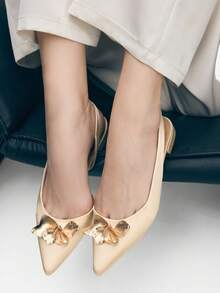Mnmlis Women Flats - Apricot - View 11