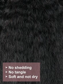 Làm thẳng tóc quăn Tóc 3 Yaki Con người dệt tóc Chưa qua xử lý Ba Tây In Nối tóc Tự nhiên Đen - Natural Black - Xem 7