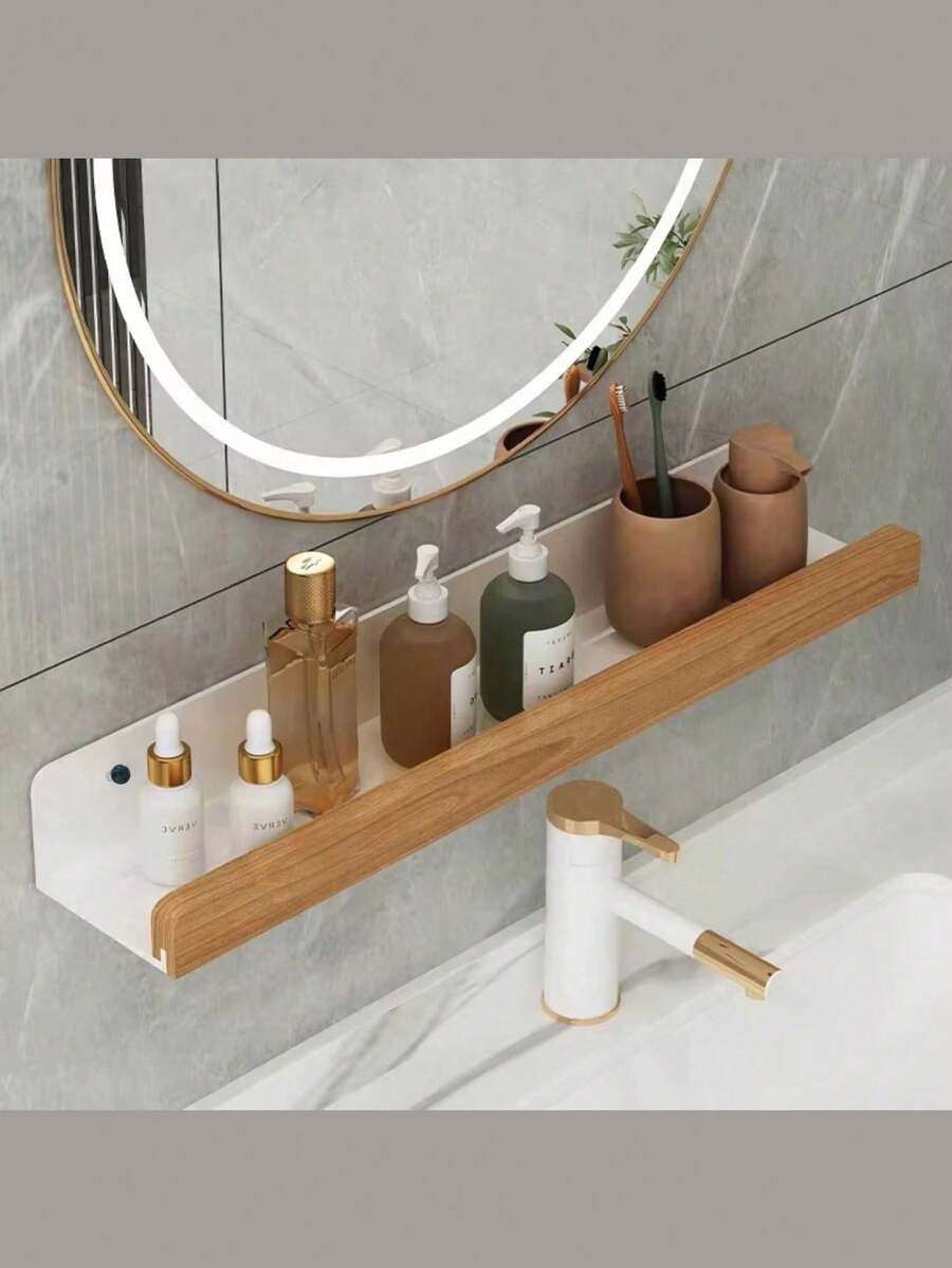 Kệ đựng đồ nhà tắm LINKOOL bằng gỗ, kệ treo tường không cần khoan, giá đựng gia vị, kệ đựng đồ trong phòng tắm, kệ sắp xếp đồ dùng phòng tắm, kệ góc bằng gỗ nguyên khối, giá đựng dầu gội đầu treo tường, kệ bếp, kệ treo tường phòng tắm không cần khoan, giá đựng đồ, kệ nổi treo tường cho phòng khách, kệ không cần khoan, phụ kiện phòng tắm, trang trí phòng tắm. - Nhiều màu - Xem 1