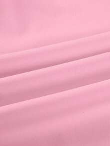 SOLERSUN Women's Elegant Asymmetric Neckline Ruched Asymmetric Hem T-Shirt - Baby Pink - View 8