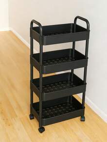 5/4/3 Tier Storage Cart - Durable Plastic Material, Easy To Move, Suitable For Kitchen, Bathroom, Bedroom - (Easy To Move And Convenient) Black & White Underwear Storage Box, Thickened Tube, Strong Load-Bearing, Multi-Layer Storage Rack, Suitable For Kitchen, Bedroom And Outdoor Camping, Durable Plastic Design, Multi-Functional Storage Cart | Modern Storage Rack | Sturdy Storage Rack, Halloween, Christmas Gift - Multicolor - View 13