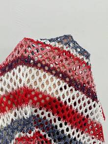 Manfinity Swimmode 男士度假休闲镂空针织短裤 - 彩色 - 查看 8