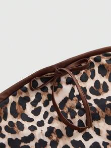 ROMWE Y2K Streetwear Leopard Print Cropped Camisole Top And Mini Skirt 2 Pieces Set For Women - Multicolor - View 3