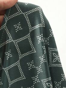 DAZY Spring Floral Print Long Sleeve Robe For Middle Eastern Men Summer Vacation - Multicolor - View 8