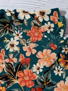 Rusticease 女士休闲碎花衬衫，适合夏季穿着 - 彩色 - 查看 4