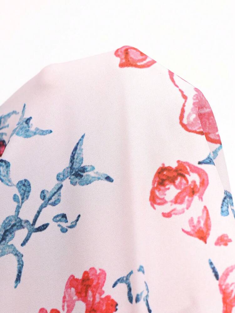 Plus Size Women Casual Floral Print Dress,Summer Outfits For Women