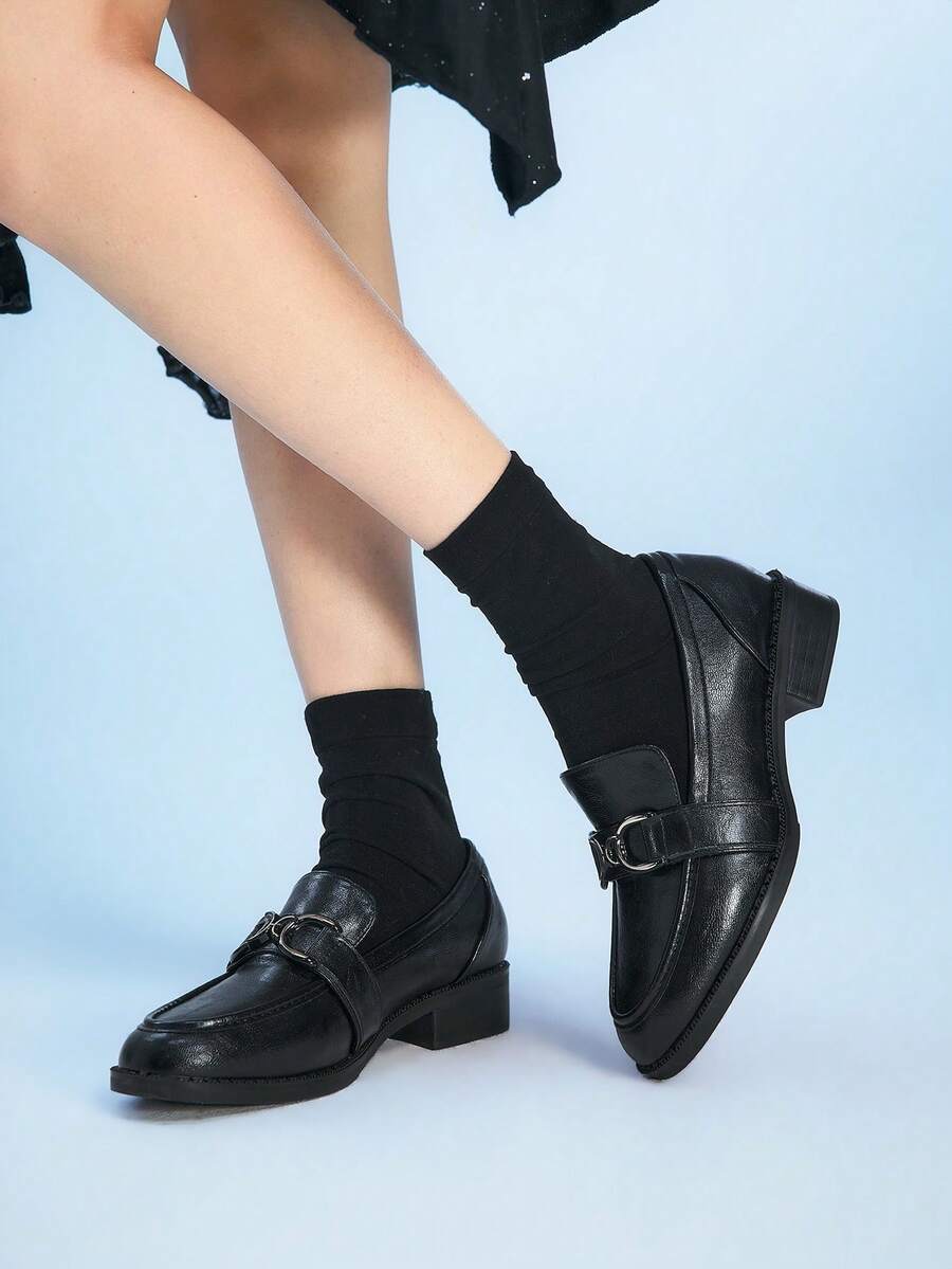Sugerpunk Women Loafers Shoes - Black - View 1