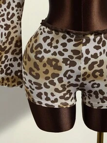 Zestiva 女士时尚蕾丝拼接印花两件套 - 彩色 - 查看 3