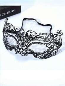 Venetian Iron Art Luxury Metal Mask, Rhinestone Diamond Design, Masquerade Ball Costume Party, Role Play, Goddess Princess Prop, Friend Gift - one size fits all - View 5