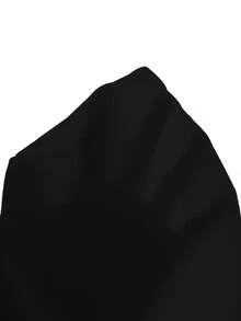 SHEIN Vacaura 青少年男孩骑士印花短袖Polo衫，适合休闲穿着 - 黑色 - 查看 6