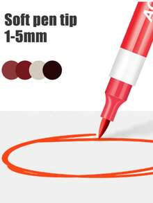 24/36/48-Color Stackable Acrylic Marker Set, Soft Tip, Suitable For Student Drawing, Easy To Layer, Washable, Children'S Watercolor Pens. - Sets - View 6