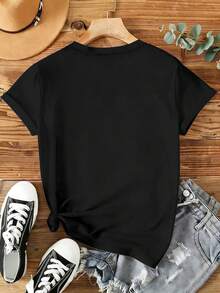 Manfinity Homme 男士复活节时尚眼镜、休闲夹克、酷炫兔子和彩蛋装饰、男士圆领休闲短袖T恤 - 彩色 - 查看 2