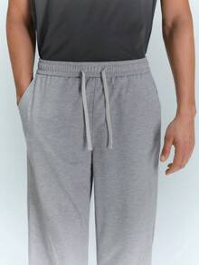 Driftmere 男式宽松抽绳腰斜口袋运动裤 - 淺灰色 - 查看 9