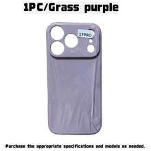 1pc Anti-Fingerprint Shockproof Silicone Phone Case, Compatible With IPhone 17/16/15/14/13/12 Pro Max/Pro Series - Purple - View 12