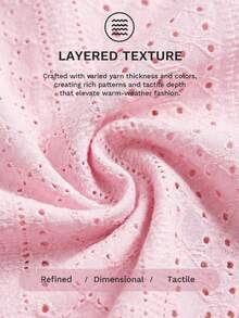 Comfortcana Bộ 3 áo thun cỡ lớn họa tiết hoa jacquard cổ vuông tay ngắn, kiểu dáng thường ngày, thích hợp cho kỳ nghỉ xuân/hè. - Nhiều màu - Xem 8