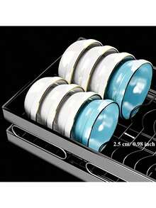 1 chiếc kệ đựng đồ nhà bếp hai tầng, kệ đựng chén đĩa nhà bếp, kệ lưu trữ nhà bếp, chất liệu thép carbon sơn tĩnh điện, giá đựng dụng cụ nhà bếp đẹp và trang nhã, phụ kiện nhà bếp - màu đen - Xem 4