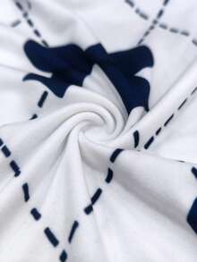 Resyla Casual Bow Print Short Sleeve T-Shirt, Summer - Multicolor - View 3