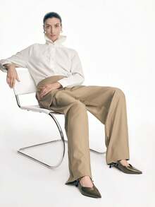 Mnmlis New Green High Heel Shoes, Women Pointed Toe Patent Leather Kitten Heel Elegant Sandals - Green - View 6