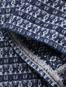 DAZY 女士纹理无袖牛仔背心，百搭时尚 - 藍色 - 查看 3