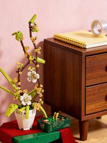 MINKOJA 588 Pieces, Decorative 3D Orchid Accessories, DIY Building Block Set, Desktop Accessories, Suitable For Decoration, Romantic Atmosphere, Ideal Gifts For Family And Friends, Home Decoration, Easter, Easter Gifts, Suitable As New Year's/Birthday/Halloween/Christmas/Valentine's Day/Mother's Day Gifts, Easter Gifts - Multicolor - View 4
