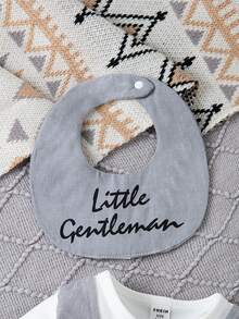 Souflis Souflis Baby Boy Fashion Color Block Gentleman Suit, Casual Outfit - Grey - View 4