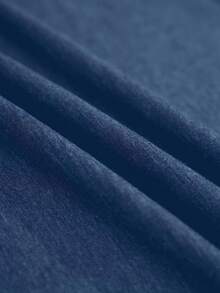 EMERY ROSE Women's Round Neck Short Sleeve Casual Fashion Regular T-Shirt - Navy Blue - View 5