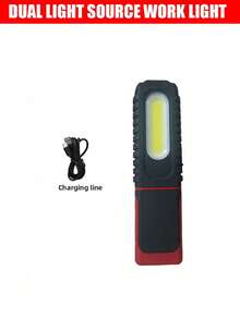 Teckwe FX-110 1/2 قطعة مصباح عمل LED قابل للشحن مع قاعدة مغناطيسية، شحن USB، مصباح معلق محمول، بطارية ليثيوم مدمجة، 3 أوضاع إضاءة، مصباح يدوي قوي، مصباح إصلاح الورشة، دوران 180 درجة، مناسب للإصلاح 1200mAh - متعدد الألوان - مشاهدة 11
