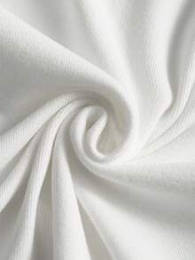 Glimmora Y2K 女士风景画樱花标语印花丝绒轻薄外套，时尚休闲运动拉链修身长袖外套，适合户外旅行，礼品 - 白色 - 查看 4