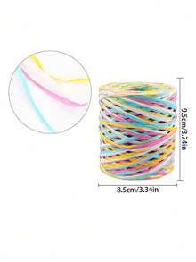 Colorful Raffia Paper Ribbons, Colorful Birthday Card Gift Wrapping Ribbons, Packaging Paper Strings, Suitable For Gift Wrapping, DIY Decoration, Parties, Birthdays And Other Occasions - multicolor - View 19