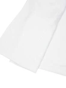 Manfinity Bizformal Áo khoác vest nam màu trắng có túi và dây xích, kiểu dáng thường ngày. - trắng - Xem 4