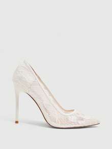 CUCCOO SZL 性感时尚尖头透明玫红色高跟鞋，适合派对、约会之夜、春季休闲装扮、圣诞节夜晚造型 - 杏色 - 查看 2