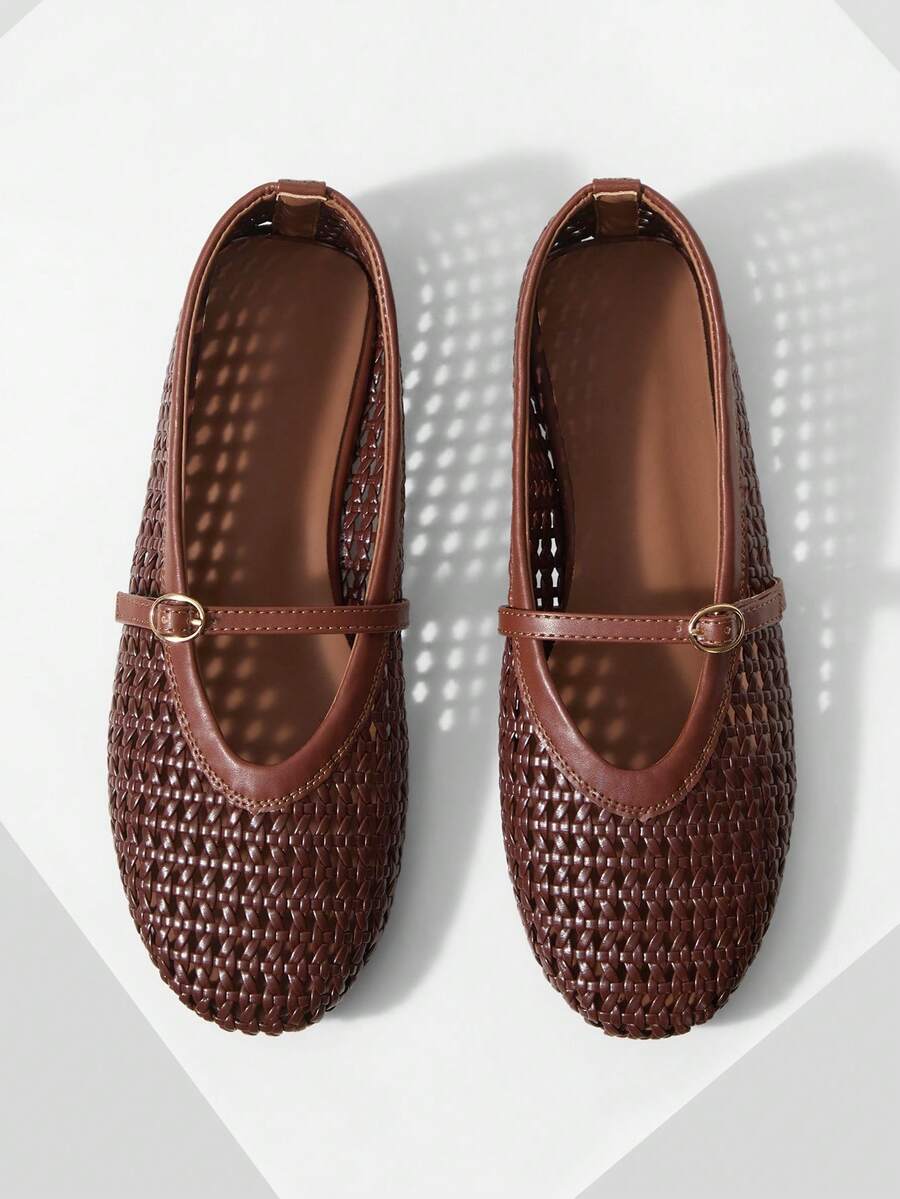 Women Flats - Khaki - View 1