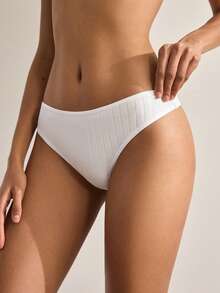 Ocili Sexy Thong Panty Set, 3pcs, Cotton Crotch, Thin & Sensual - Multicolor - View 5