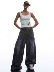 LYSMO Áo tank top không tay hở lưng tối giản mới cho Ngày Valentine 2026, màu xám nhạt, thích hợp cho mùa xuân/hè. - Màu Xám nhạt - Xem 6