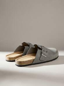 Solecia 男士休闲纯色舒适百搭拖鞋 - 藏藍色1 - 查看 4