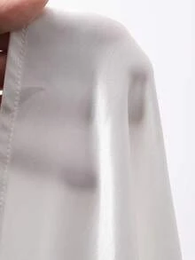 DAZY Spring Long Sleeve Robe & Pants Set, Middle Eastern Style White Robe & Shirt For Men Summer - White - View 3