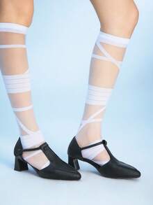 Sugerpunk Women's Fashion Versatile Pointed Toe High Heels - Black - View 3