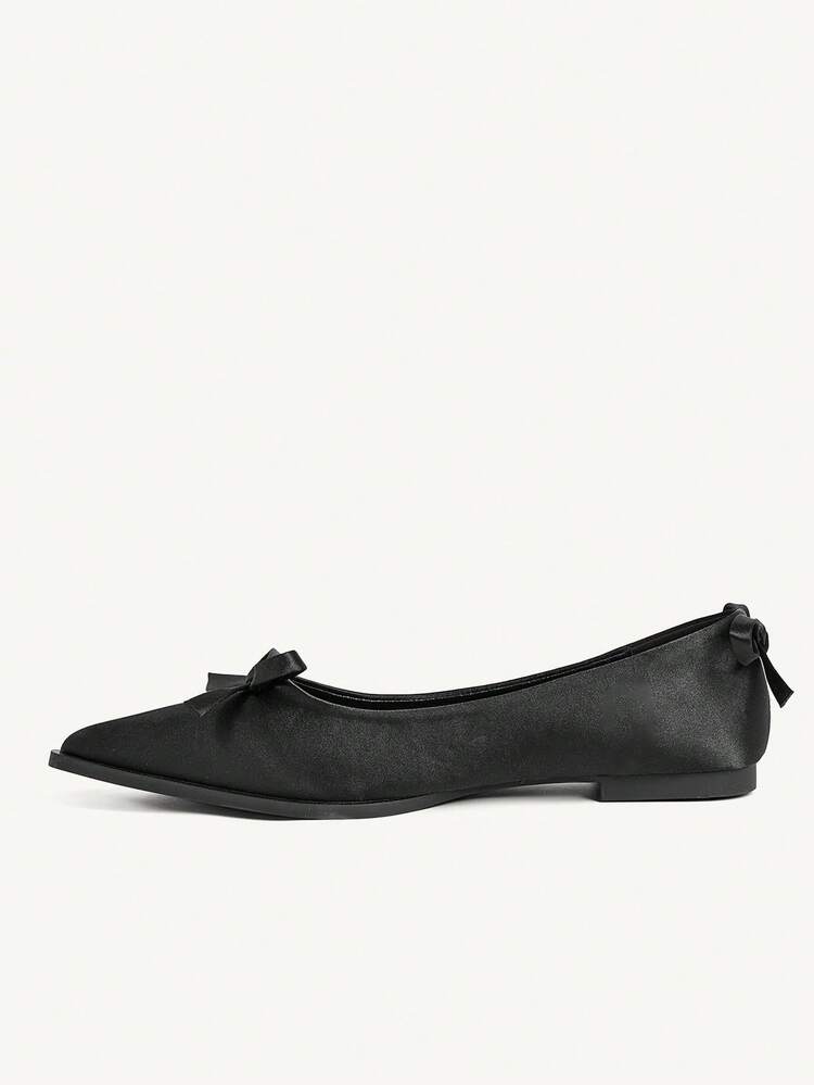 CUCCOO CHICEST French Flat Shoes For Women, Summer Pointed Toe Bow Slip-On Shoes, New Summer Flat Shoes Wedding Shoes Summer Shoes Bride Shoes