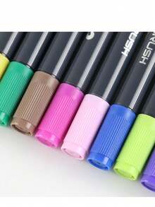 80 Colors Water-Soluble Dual-Tip Marker Pens, 12/24/36/48/80 Pcs Art Markers For Students, Drawing, Anime, Sketching & Fashion Design - multicolor - View 4