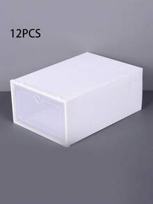 Thick, Transparent Household Shoe Storage Box; Multi-Layer Organizer; Amazing Tool For Organizing And Storing Shoes; Foldable Plastic Shoe Rack With Dust Protection; Shoe Cabinet. - Multicolor - View 3