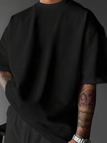 Manfinity Men's Minimalist Printed Round Neck Short Sleeve T-Shirt - Multicolor - View 2